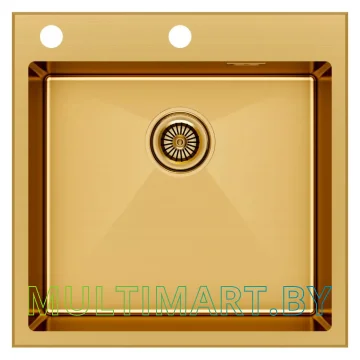 Кухонная мойка Paulmark Kroner-Edge 51 PM775151-BG (золото/брашированное золото)